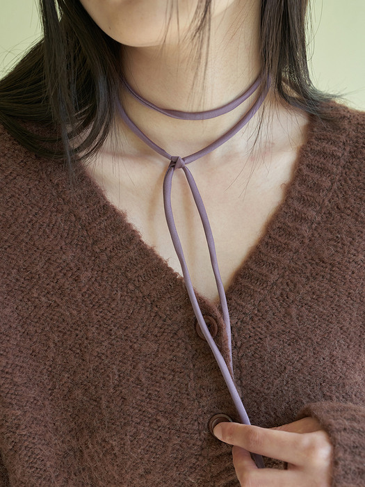 string chocker scarf (purple)
