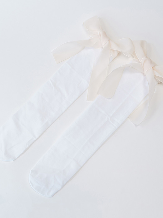 [선물포장]ribbonrap knee socks 2colors