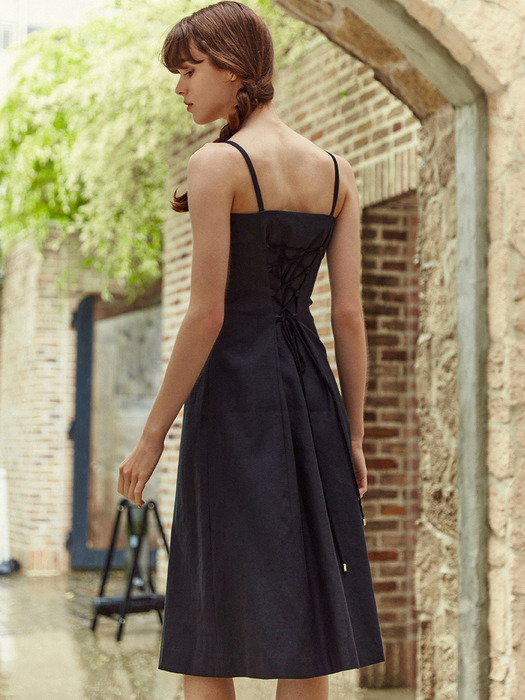 Corset Linen Dress_Black