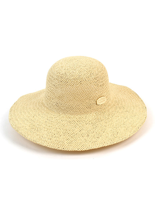 Summer Beige Round Panama Hat 여름페도라