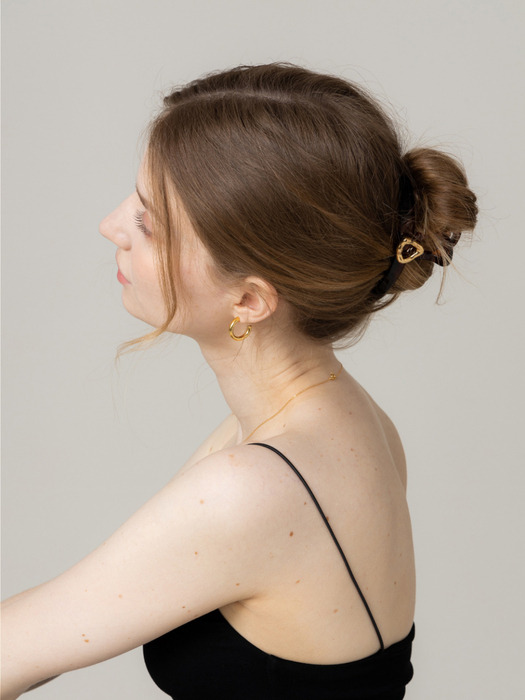 Brown Gold Triangle Hair Claw