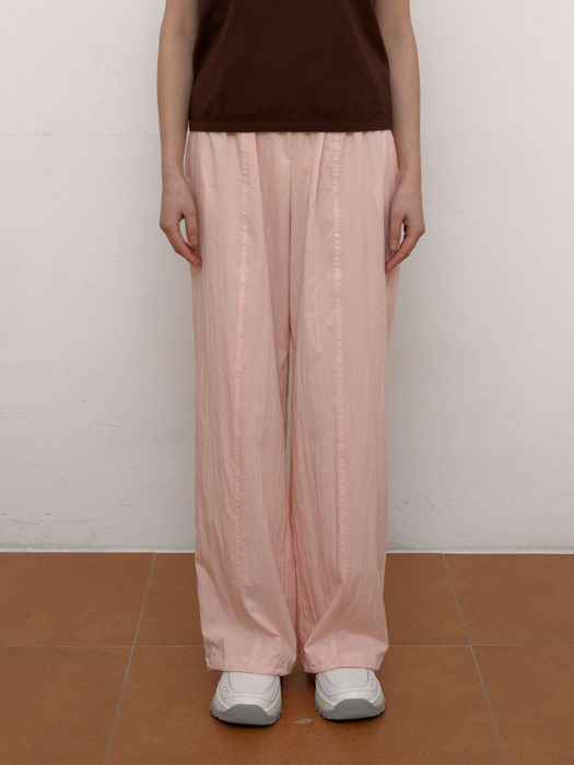 Nylon Line String Pants (Pink)