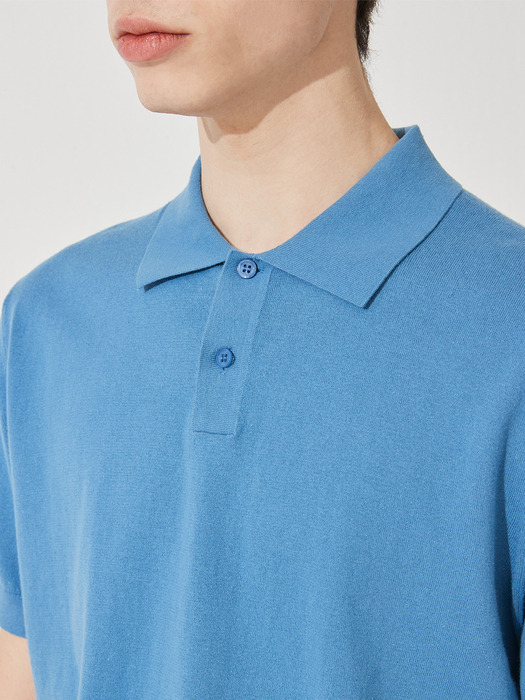 Cool Cotton Shirt Pullover _ Blue (BL) M42MPU020BL