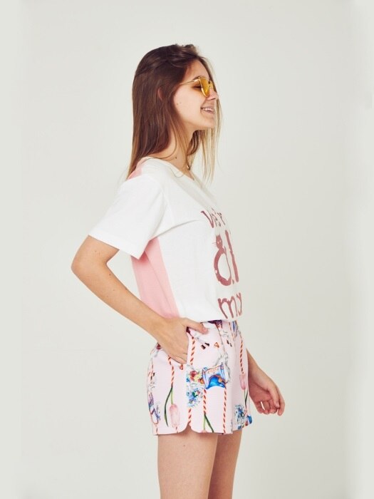 Merry-Go-Round Shorts-Pink