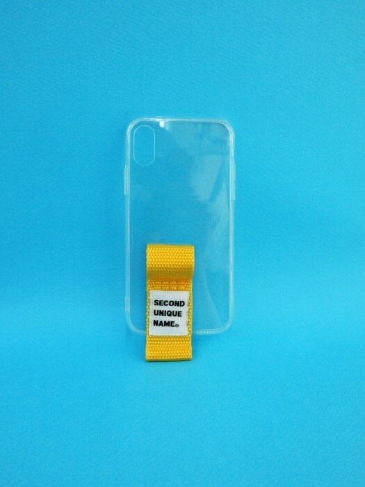 SUN CASE FINGER CLEAR YELLOW (JELLY CASE)