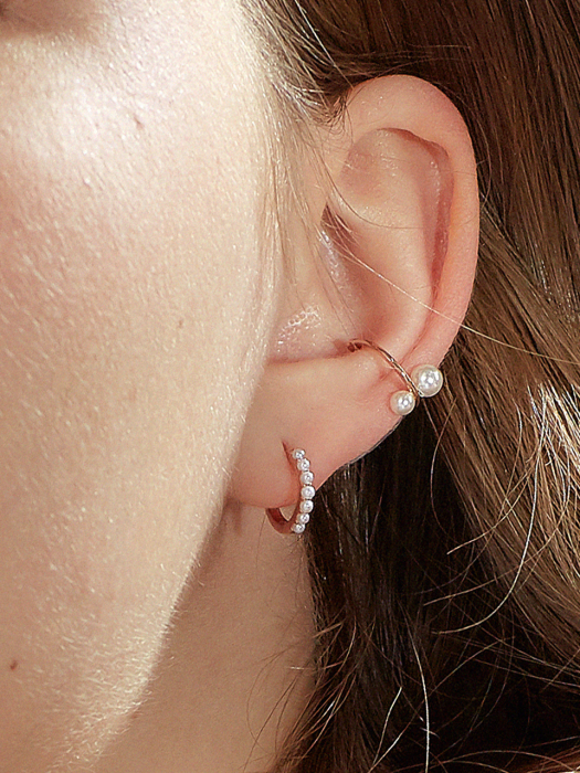 EDGE PEARL ONETOUCH EARRING
