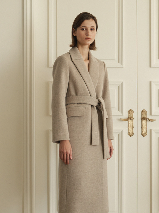 Classic belted wool coat (4colors)