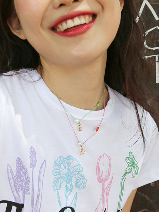 & color point necklace (3colors)