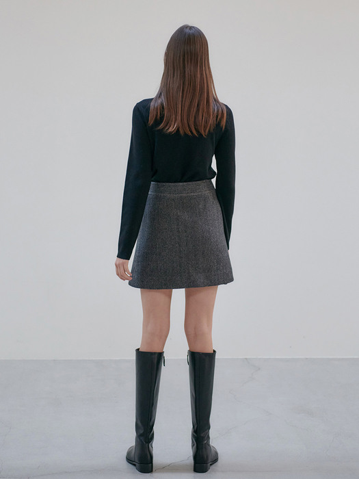 22WN winter mini wrap skirt [HB]