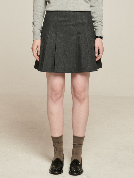 [단독]Sally Pleats Mini Skirt_3color