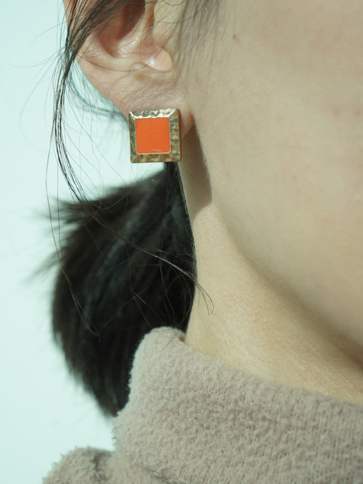 mini square earrings