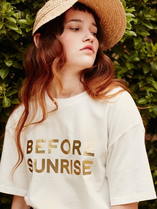 BEFORE SUNRISE TEE (WHITE/GOLD)