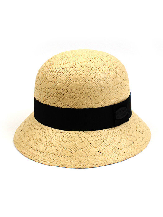 BK Modern Summer Raffia Cloche Hat 여름페도라
