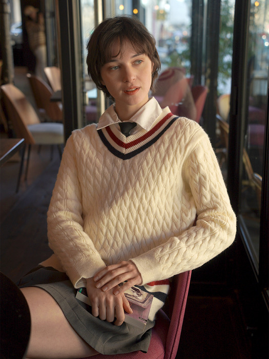 Preppy Cable Knit