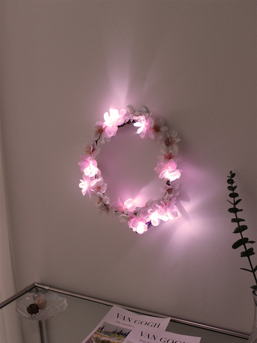 벚꽃 블라썸 리스 LED 무드등