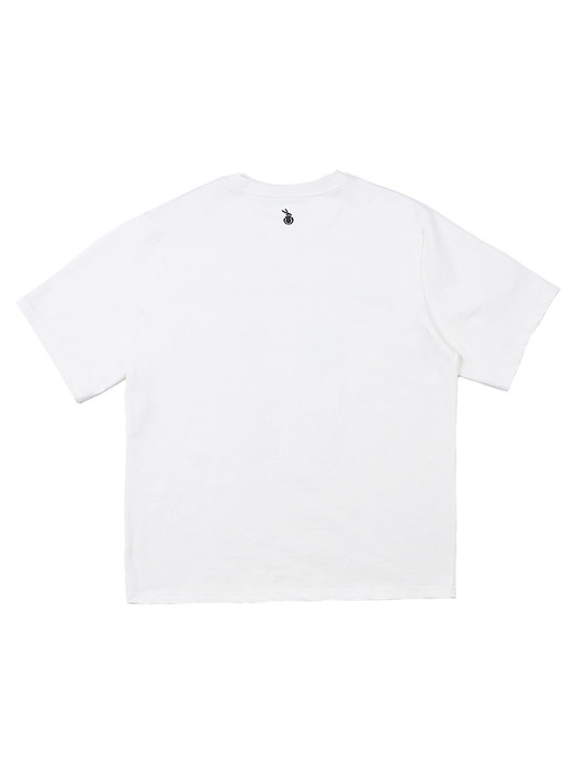 Play Tennis Graphic Overfit T-Shirt (White)