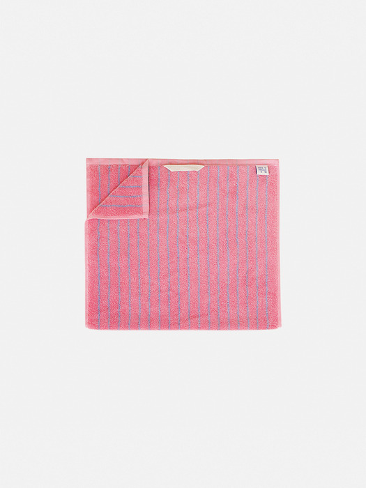 Face Towel - Stripe Powderpink Sky