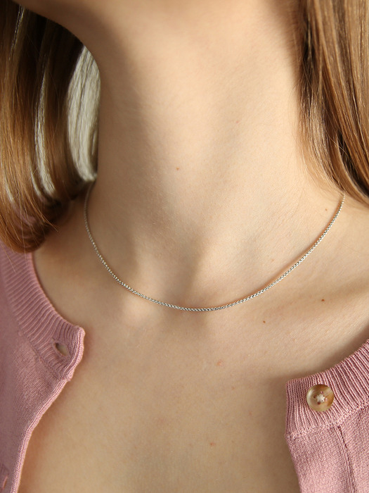silver noun necklace