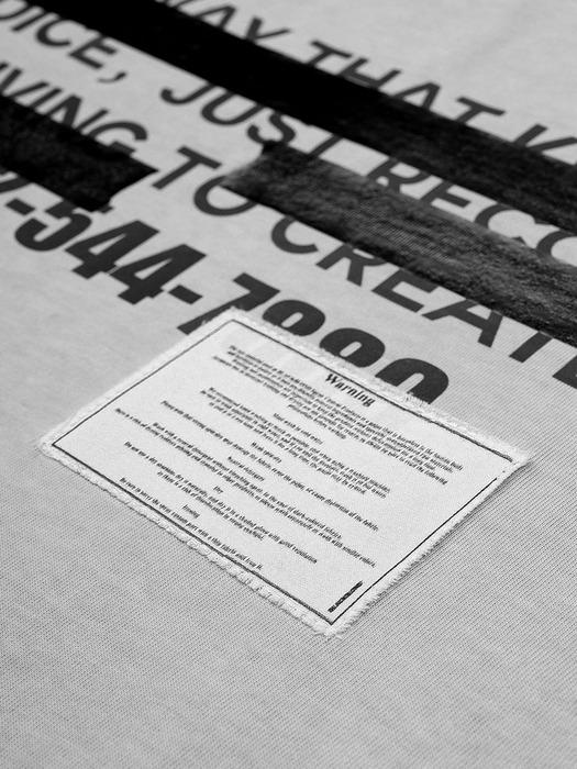BBD Hidden Slogan Pigment Long T-Shirt (Gray)