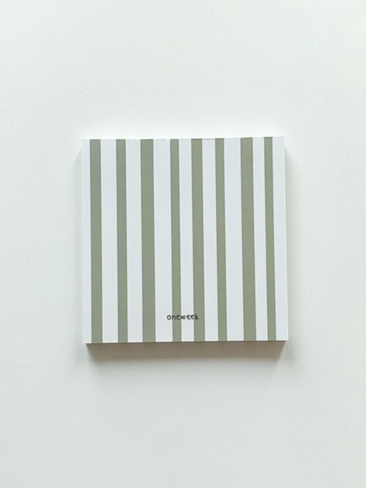 Memo pad - malcha stripes