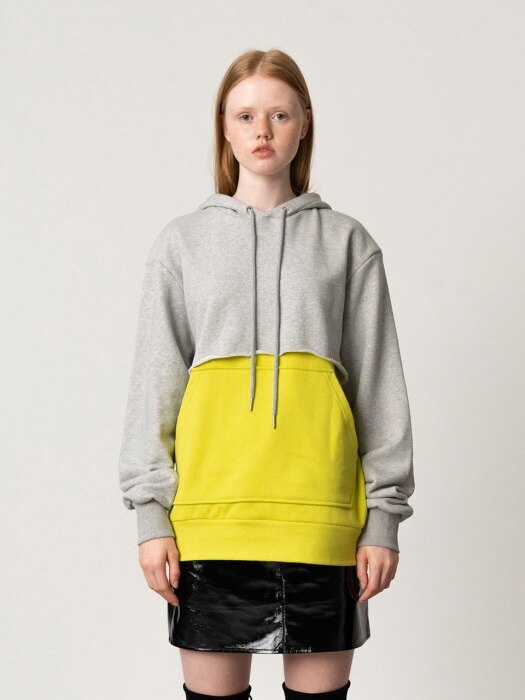 [UNISEX] R HOOD LAYERED SWEATSHIRT