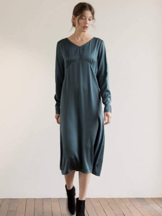 Clin Dress(Turquoise)