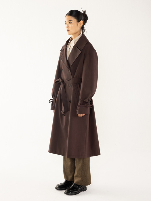 Oversized Trench Coat_Brown