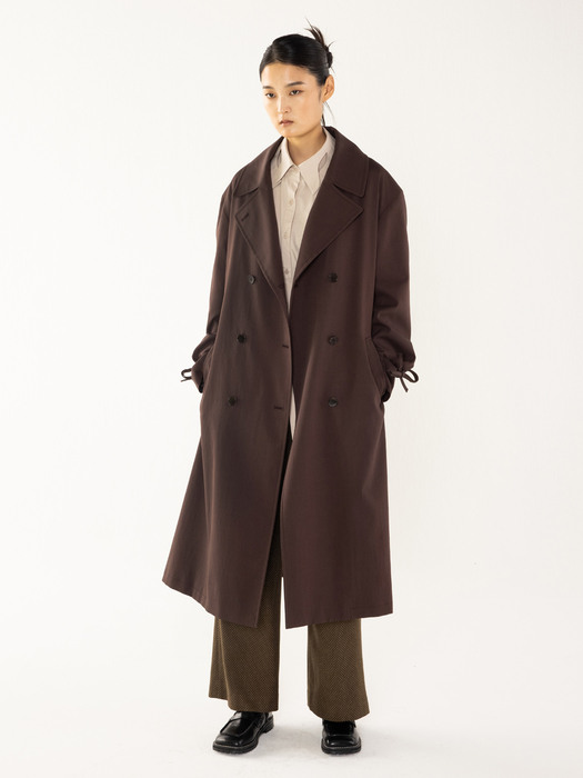 Oversized Trench Coat_Brown