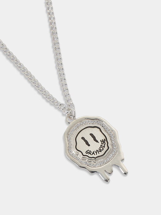 Crying smile necklace (925 silver)