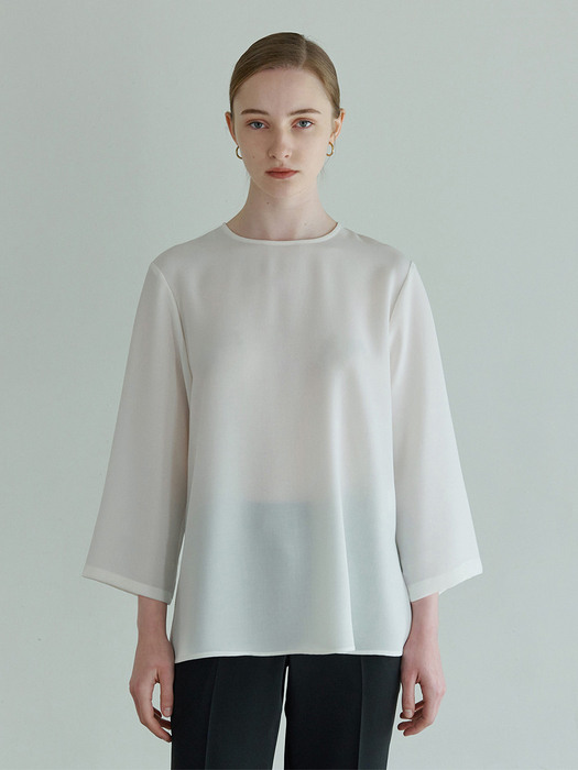 ESSENTIAL BLOUSE off white