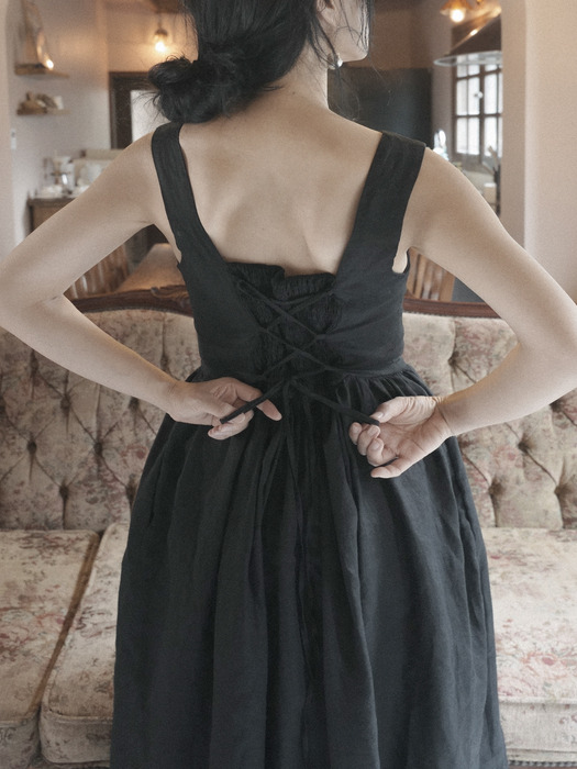 Camille corset dress - black 카밀 코르셋 드레스