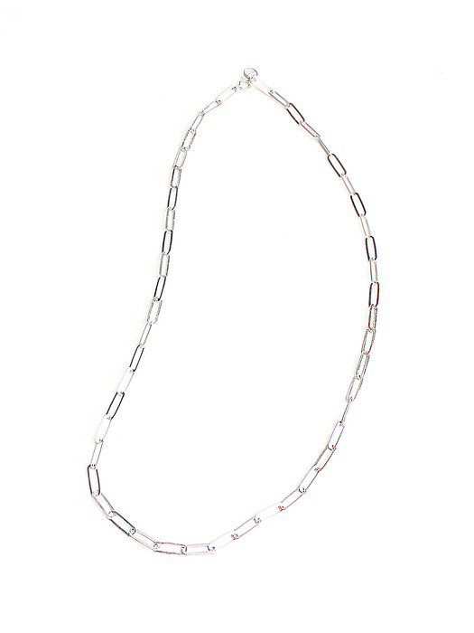 RACOHA silver Clip chain Necklace 라코하 실버 클립체인 심플 목걸이