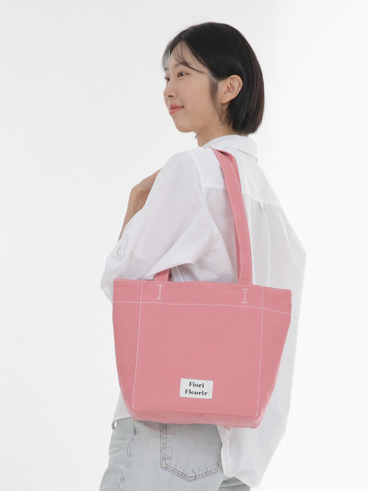 Brisa Canvas shoulder bag_Pink
