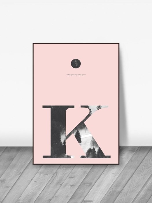 basic pink alphabet [K]