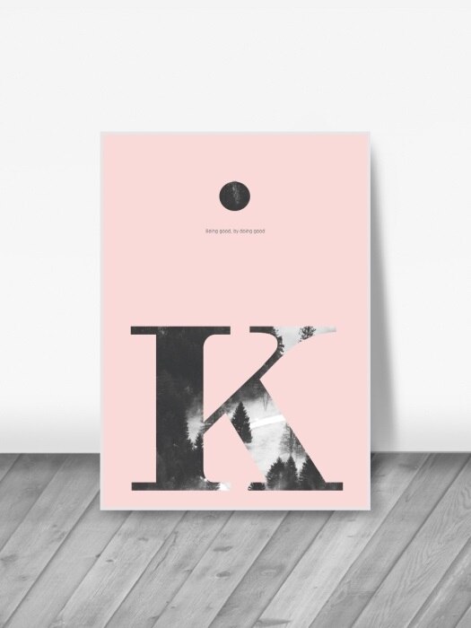 basic pink alphabet [K]