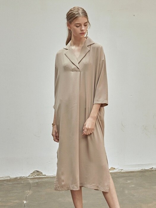 SH SHAPES SLIT LONG OPS_BEIGE