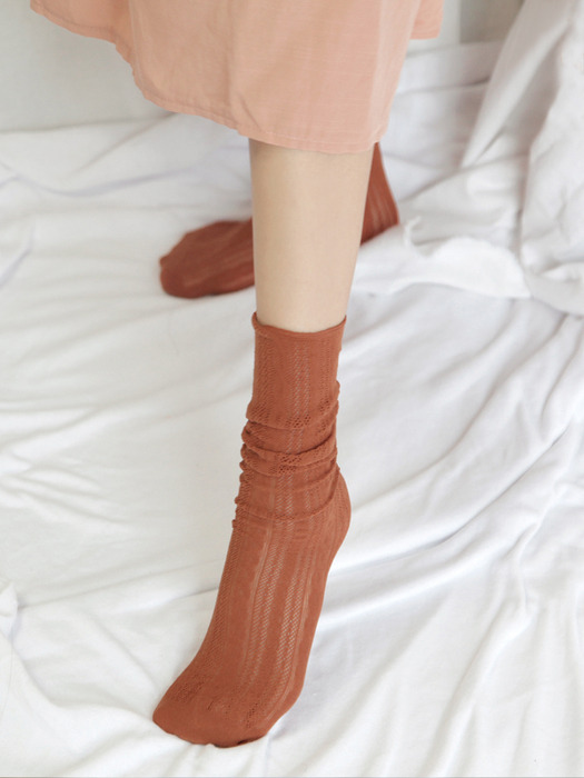 Mono Lace See through Socks 시스루 니삭스