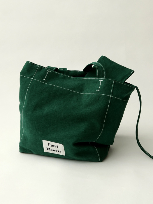 Brisa Canvas shoulder bag_Green