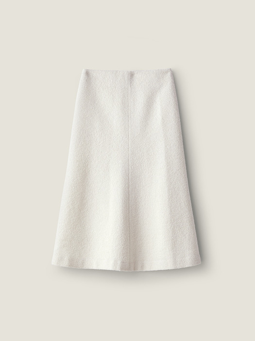 Boucle bell line skirt - Ivory
