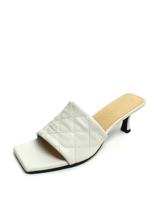 SQUARE QUILTED BB MULE 6cm M-IG-200507