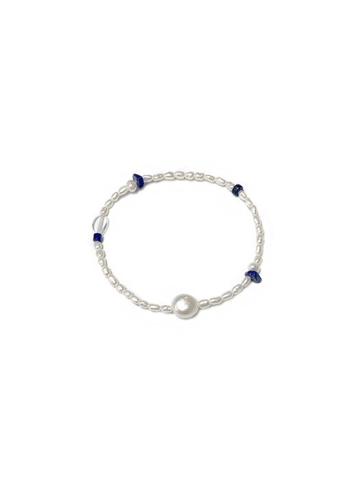 Pearl & Blue Sea Bracelet