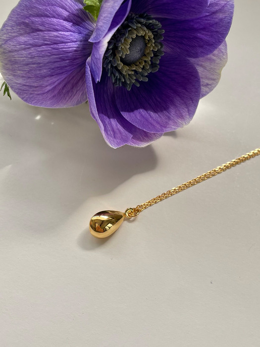 [silver925] water drop necklace (2color)