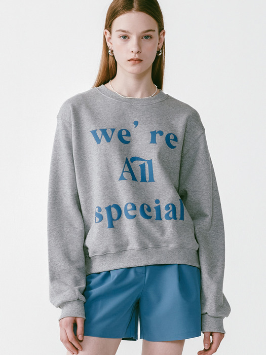 Lossy Special Sweatshirt Melange Grey