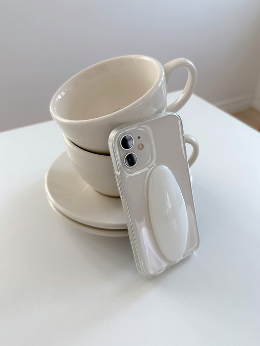 IPHONE CASE POT WHITE_HANDMADE COLLECTION