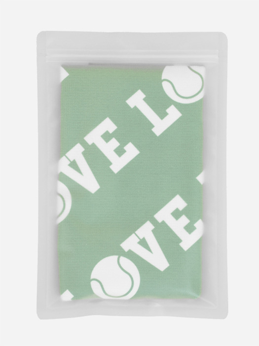 LOVE Tennis Sports Waffle Towel_Green
