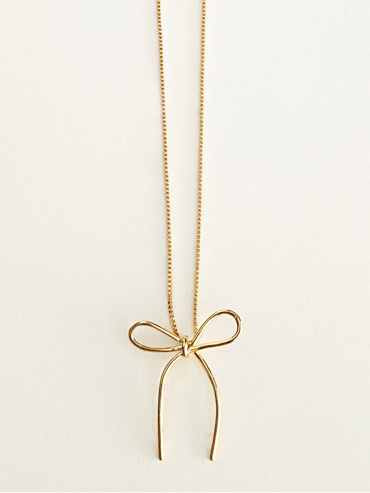 Bow Necklace (gold)