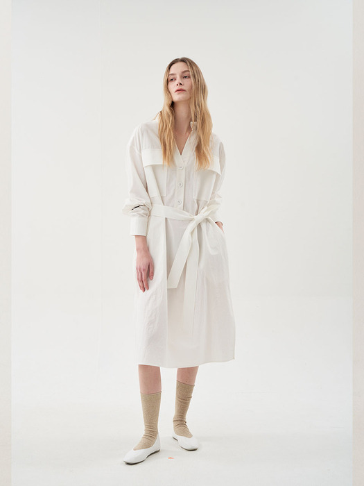 clean oversize dress(wh)