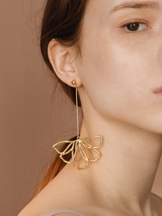 botanical flower earrings