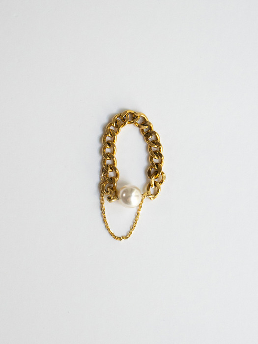 Pearl point drop chain surgical ring