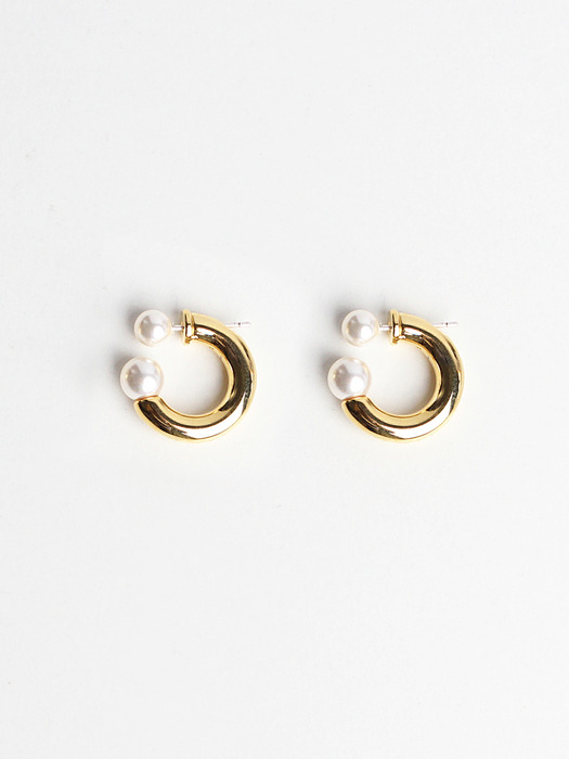 Daily two way silver pearl ring earring투웨이실버진주링귀걸이